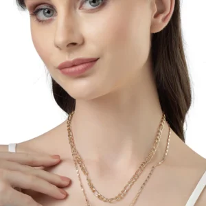 Scintillare by Sukkhi Dramatic Style Gold Plated Multilayered Pendant Necklace for Women & Girls |Birthday Gift for Girls And Women Anniversary Gift for Wife| Gifts Collection